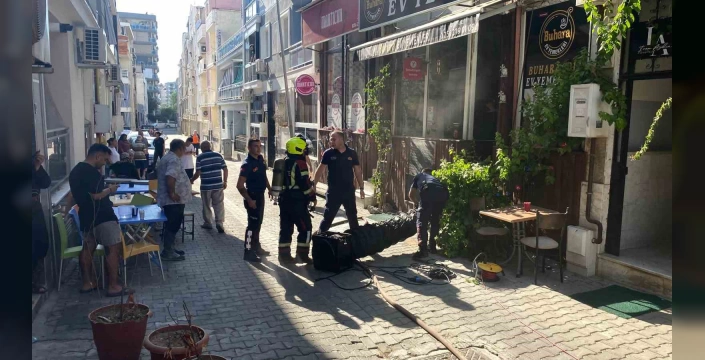 Aydın'da fritözden çıkan yangın paniğe neden oldu