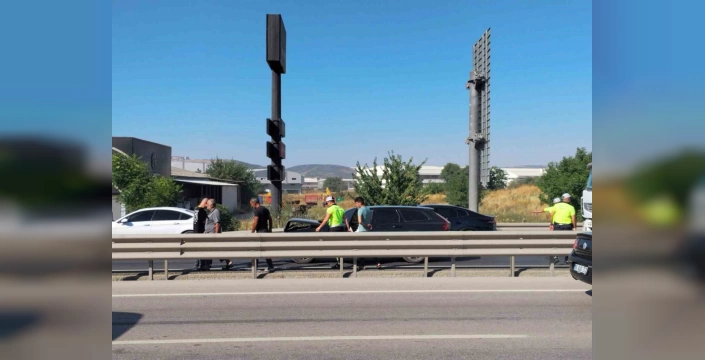 İnegöl'de zincirleme kaza: 1 yaralı