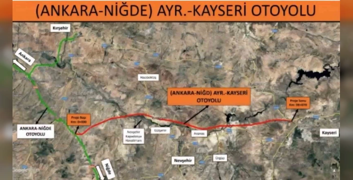Kayseri Otoyolu ihalesi tamamlandı: 110 km'lik yolun inşaatı başlıyor
