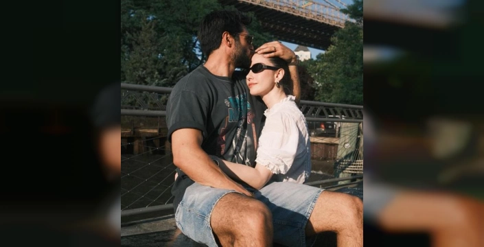 Özge Gürel ve Serkan Çayoğlu'ndan Amerika'dan romantik paylaşım