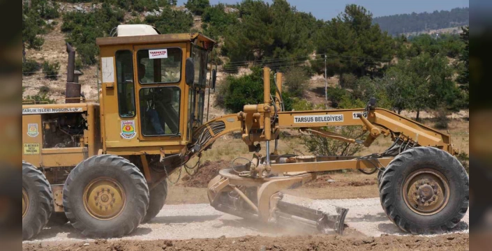Tarsus'ta yol çalışmaları tamamlandı: Üreticiler rahatladı