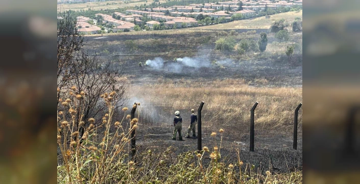 TEM Otoyolu'nda büyük yangın: 2 bin metrekarelik alan kül oldu