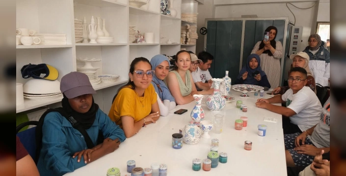 Yabancı Öğrenciler Sorgun'da Çini Sanatıyla Buluştu