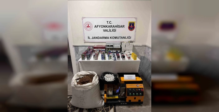 Afyonkarahisar'da 19 kilogram dökme tütün ele geçirildi