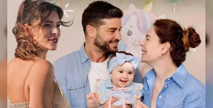 Berk Oktay ve Yıldız Çağrı Atiksoy'dan aile fotoğrafı: Boşanma dedikodularına yanıt