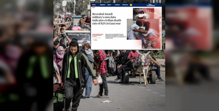 Guardian, İsrail'in gizli verilerini ortaya çıkardı: Gazze'de ölenlerin %83'ü sivil