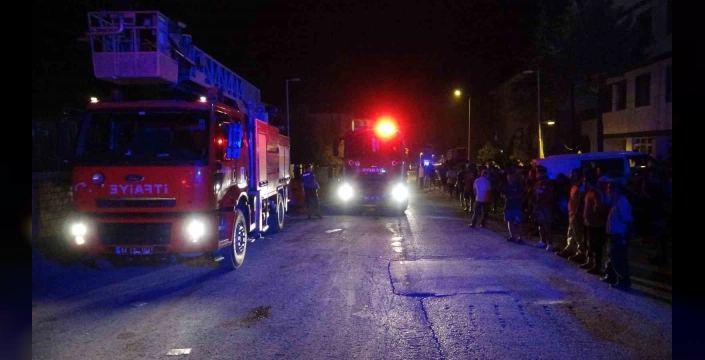 Malatya'da şantiye konteynerinde yangın