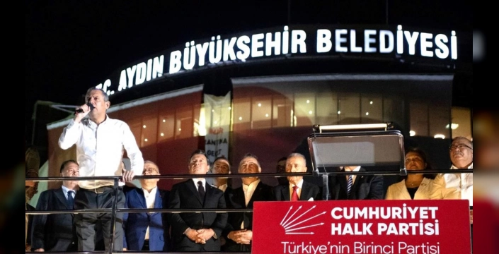 Özel, Aydın'da miting düzenledi: Seçimlerin yenilenmesini istedi