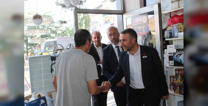 Saadet Partisi Kayseri İl Başkanı Altun, Develi'de esnaf ve vatandaşları ziyaret etti