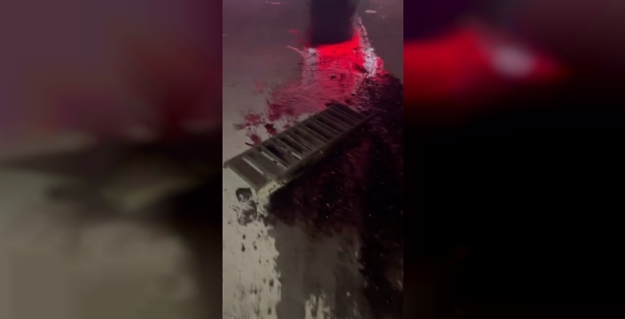 Hadımköy'de mazgal dehşeti: Araç kaza yaptı