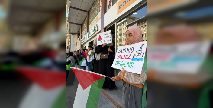 Hakkari ve Bitlis'ten Sumud'a destek: İsrail'e tepki yağdı