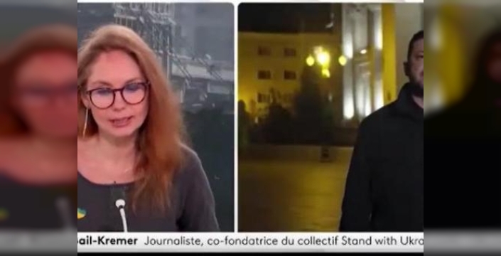 Canlı yayında bomba alarmı! Zelenskiy'nin konuşması sırasında TV binası boşaltıldı