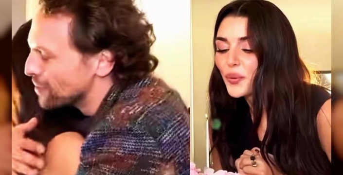 Hande Erçel'e set sürprizi: Metin Akdülger'den duygu dolu doğum günü kutlaması