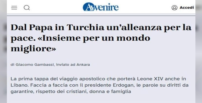 Papa 14. Leo Türkiye'de: Barış ve diyalog için kilit ülke ilan edildi, Erdoğan ile kritik görüşme!