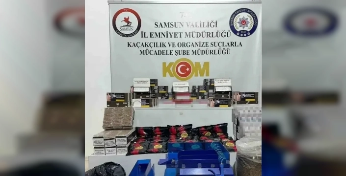 Samsun'da devr tütün operasyonu: 6 şüpheliye adli işlem
