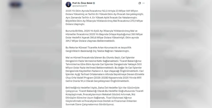 Türkiye ekim ayında göz kamaştırdı: İhracat rekorları ve sürpriz fazla!