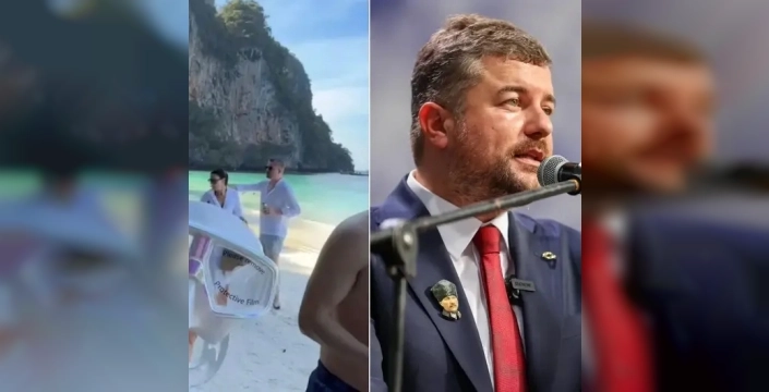 Buca işçileri maaşları ödenmediği için eylemde, Başkan ise Phuket'te tatilde!