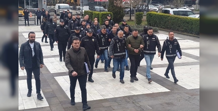 Düzce'de silah kaçakçılığı operasyonu: 6 şüpheli adliyeye sevk edildi