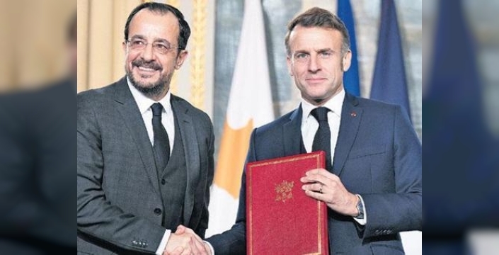 Fransa, Güney Kıbrıs ile stratejik ortaklık anlaşması imzaladı