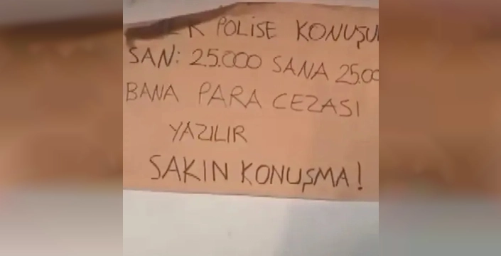 Gaziantep'te fuhuş operasyonunda 14 kişi tutuklandı, duvardaki şok yazılar: 'Polise ötersen 26 bin lira cezası var