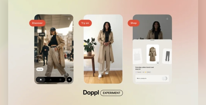 Google'ın yapay zeka deneme uygulaması Doppl, alışveriş yapılabilir keşif akışı ekledi