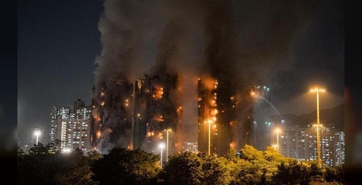 Hong Kong'da dram: Yangında ölü sayısı 156'ya ulaştı, 70 yılın en büyük faciası