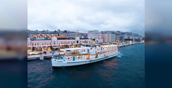 İş Bankası, tarihi vapurdan ilham alan yüzen şubeyi hizmete soktu