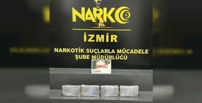 İzmir'de büyük uyuşturucu operasyonu: 4,6 kilo kokain ele geçirildi