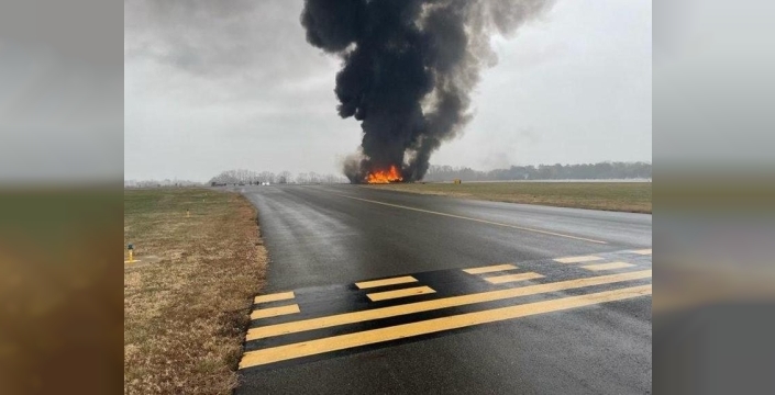 Kuzey Carolina'da ölümcül jet kazası: Özel uçak havaalanına inerken alev aldı
