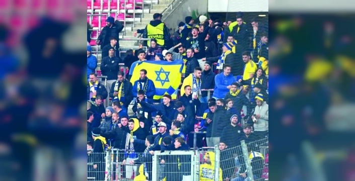 Maccabi taraftarlarından Stuttgart'ta şok eylemler: Nazi selamı ve küfürlü tezahüratlar!