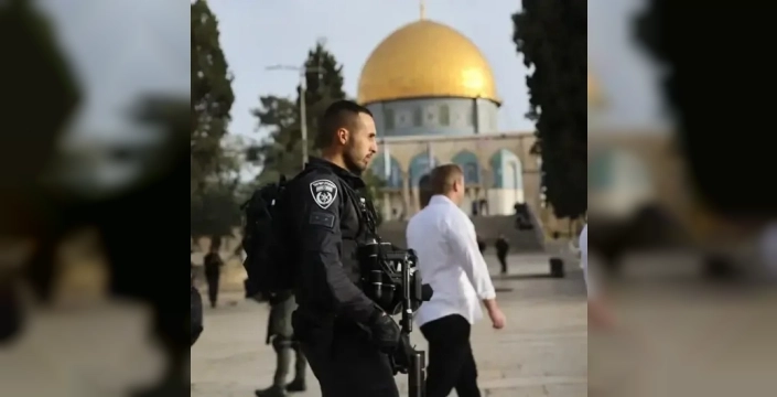 Mescid-i Aksa'da şok: İsrailliler polis korumasıyla ayin yaptı