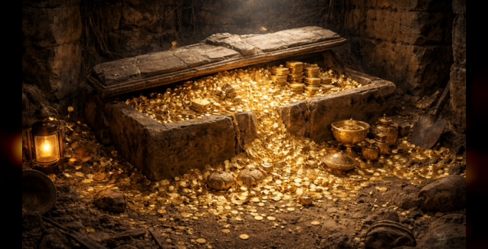 Mısır'da firavun mezarından 90 milyon dolarlık hazine çıkarıldı