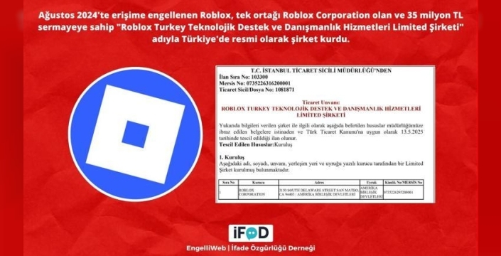 Roblox Türkiye'de şirket kurdu: Yasak kalkıyor mu? Milyonlarca oyuncu nefesini tuttu!