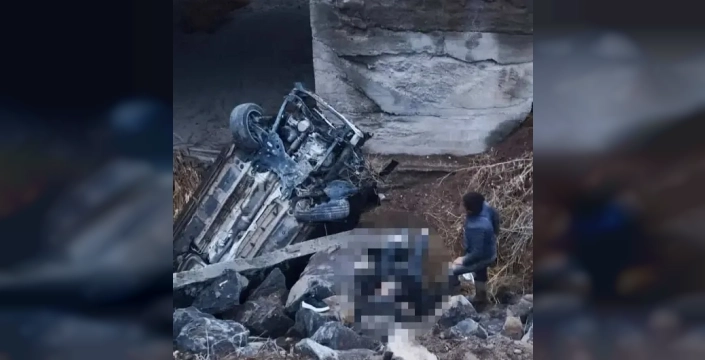 Sivas'ta otomobilin menfeze devrilmesi sonucu bir kişi hayatını kaybetti