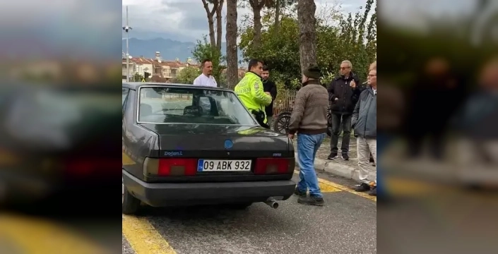 Yaya geçidinde acı kaza: otomobil çarptı, bir kişi yaralandı