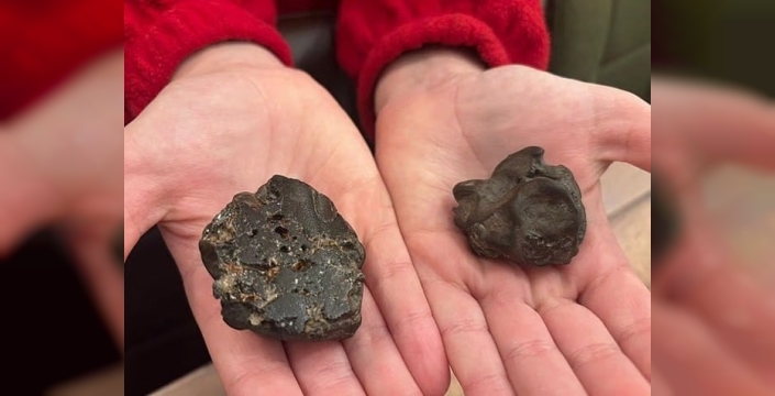 9 yaşındaki kızın sahildeki şanslı buluşu: Dünya'dan bile yaşlı göktaşı