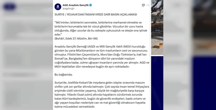 AGD'den 'yanlış anlaşıldık' açıklaması: Suriye'nin kuzeyi terörden temizleniyor