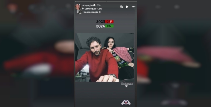 Ahu Yağtu'nun aşk pozuna Cem Yılmaz'a gönderme yapan yorum damga vurdu!