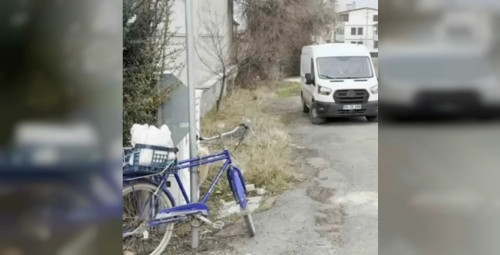 Aksaray'da kamyonet bisiklete çarptı, bir kişi yaralandı