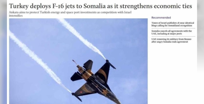 Ankara'dan stratejik hamle: Somali'ye F-16'lar konuşlandı, bölgesel denge değişiyor