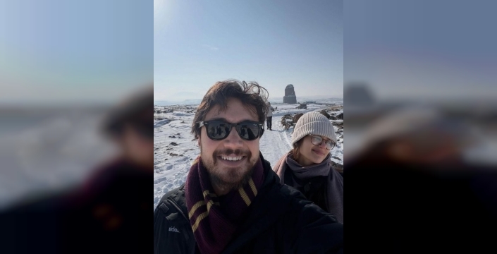Burak Dakak ve Leyla Tanlar, Kars'ta romantik bir tatil geçirdi