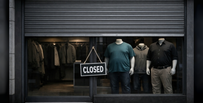 Büyük beden erkek giyimde bir dev battı: 'Big Boys' iflas etti