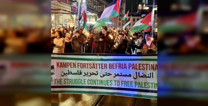 İsveç'te yılbaşı kutlamaları iptal edildi, Filistin'e destek için meydanlar doldu