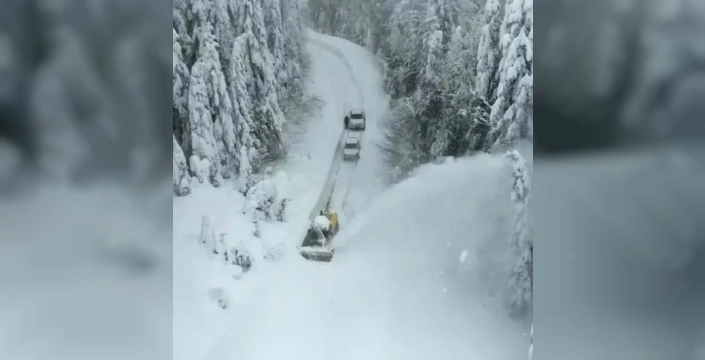 Karadeniz'de kar nedeniyle 710 köy yolu kapandı