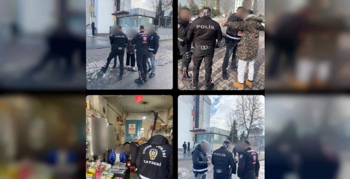 Kayseri'de huzur operasyonu: 642 kişi sorgulandı