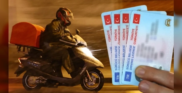 Kuryelerin ehliyet yaş sınırı 69'a yükseltildi