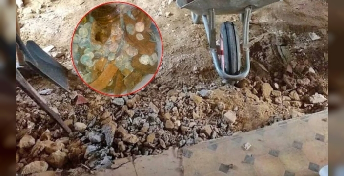 Mutfak zemininde bulunan 17. yüzyıl hazinesi büyük bir sürpriz yarattı