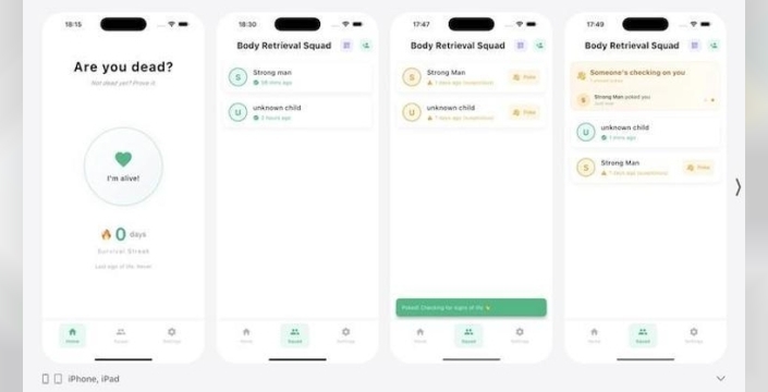 Öldün mü? uygulaması yalnız yaşayanlar için güvenlik ağı oluyor