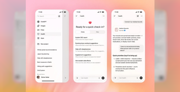 OpenAI, haftada 230 milyon sağlık sorusuna yanıt verecek ChatGPT Health'i duyurdu