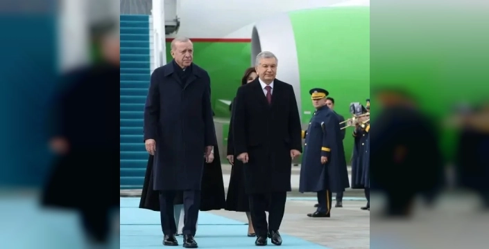 Özbekistan Lideri Mirziyoyev Ankara'da: Erdoğan'dan Resmi Karşılama